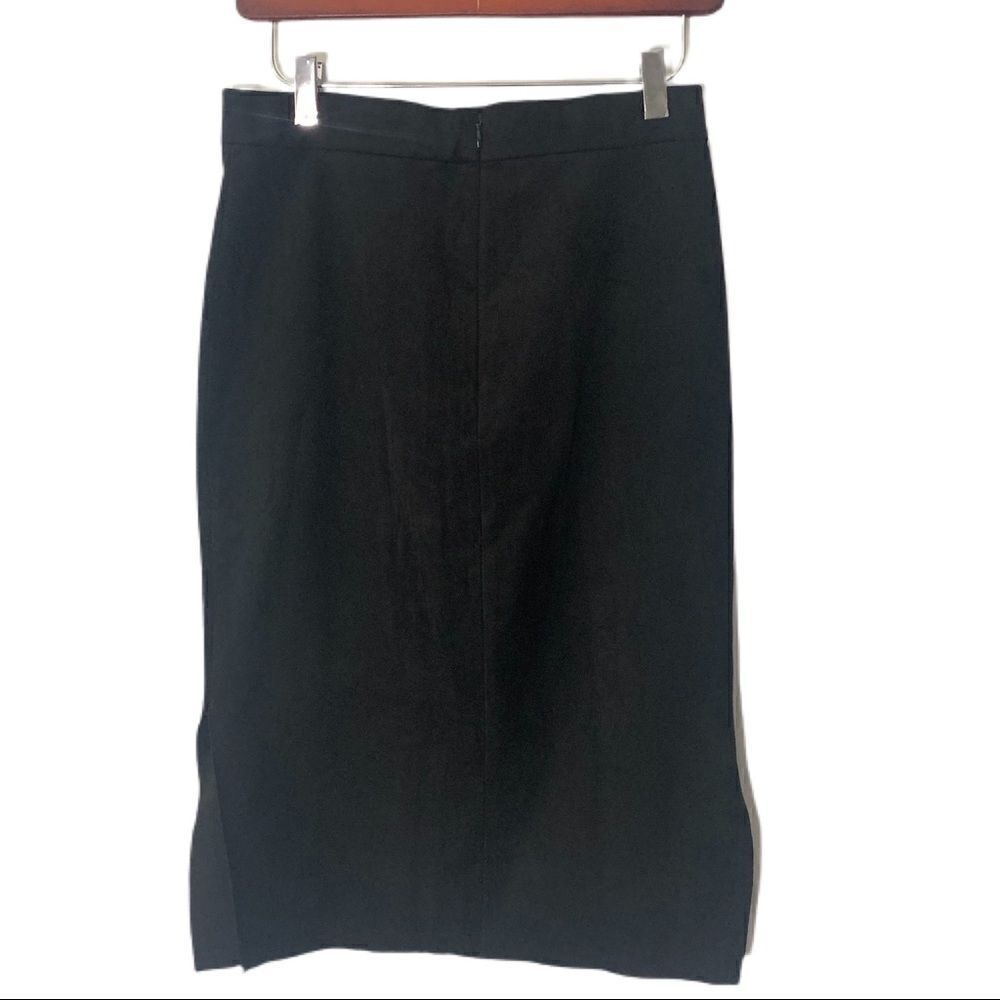Wilfred Free Faux Suede Midi Side Slit Skirt - Picture 3 of 8